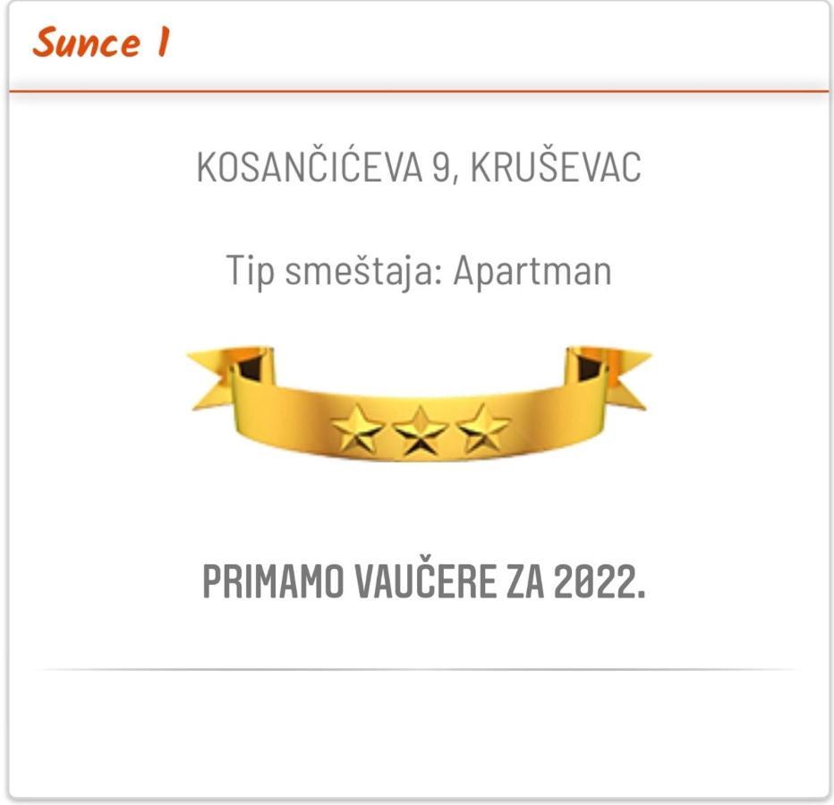 Sunce Apartment Крушевац Екстериор снимка